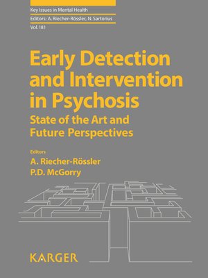 cover image of Early Detection and Intervention in Psychosis